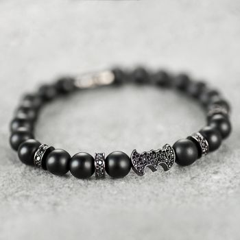 Bracelets, America - Handmade bracelet Batman Gun metal  