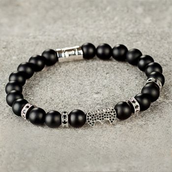 Bracelets, America - Handmade bracelet Batman Silver